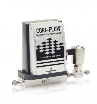 Промышленный кориолисовый массовый расходомер-регулятор расхода CORI-FLOW М55 с клапаном С5