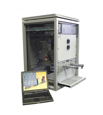 Модуль смешения и испарения, включающий СЕМ-систему, расходомеры газа и жидкости, систему питания, индикации и управления Bronkhorst