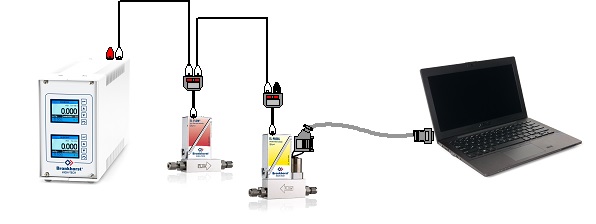 Схема электрического подключения системы подачи кислорода к системе индикации и управления