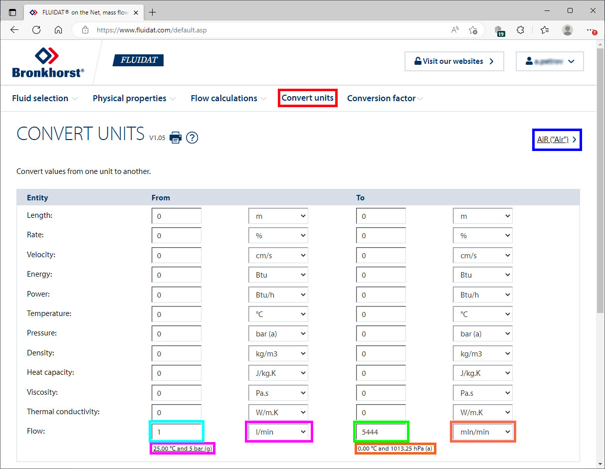 Регистрация FOTN – Convert units