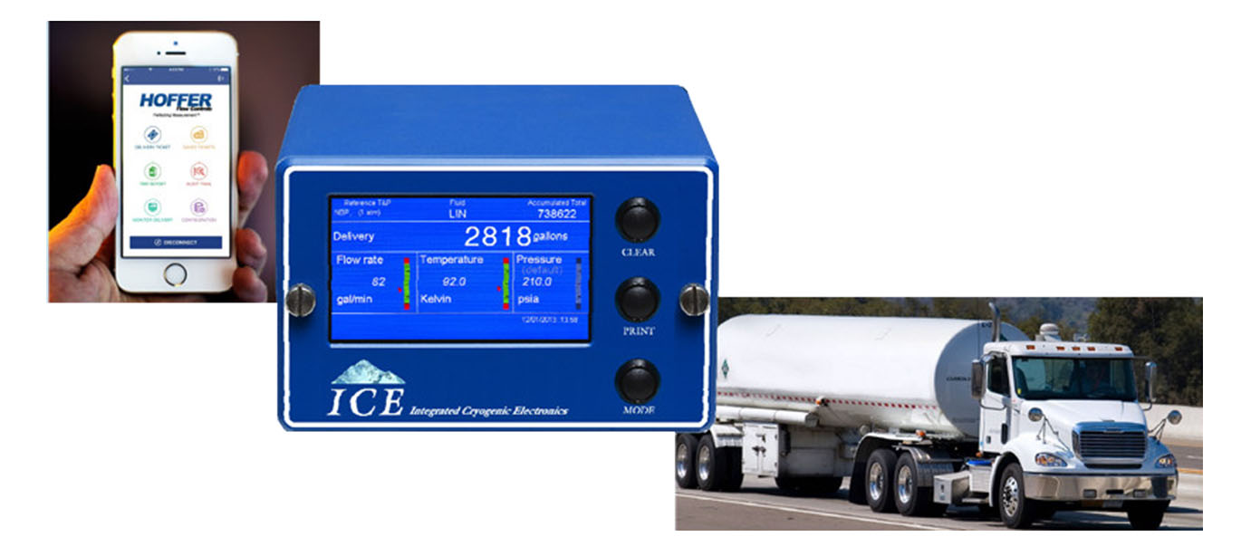 Мобильное приложение для управление системой измерения расхода сжиженных газов Hoffer ICE
