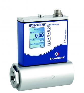 Промышленный тепловой массовый анемометрический расходомер газа MASS-STREAM D-6370 со встроенным дисплеем